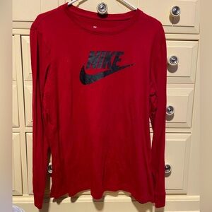Maroon Long Sleeve Nike Tee